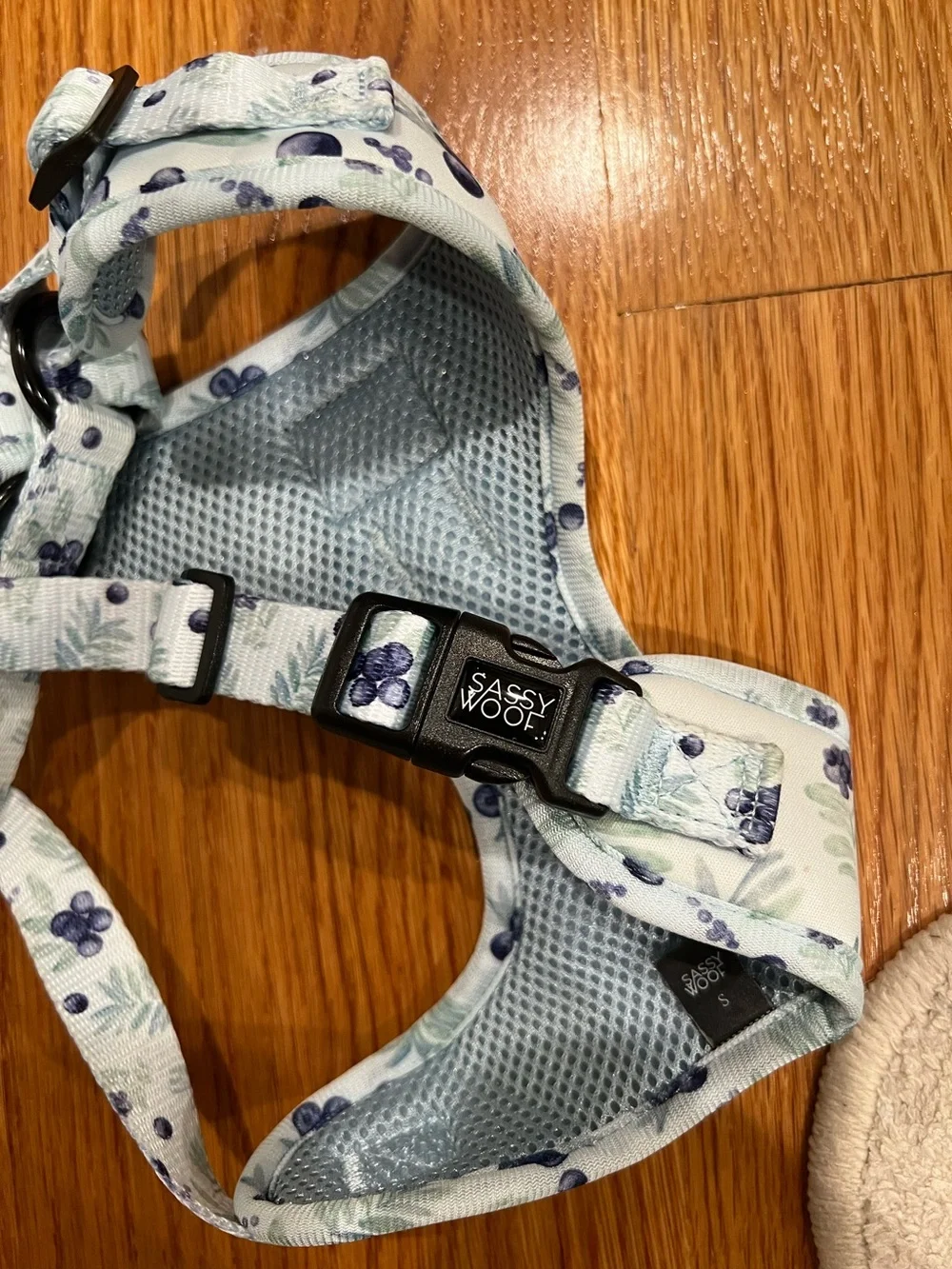 SassyWoof blueberry dog harness